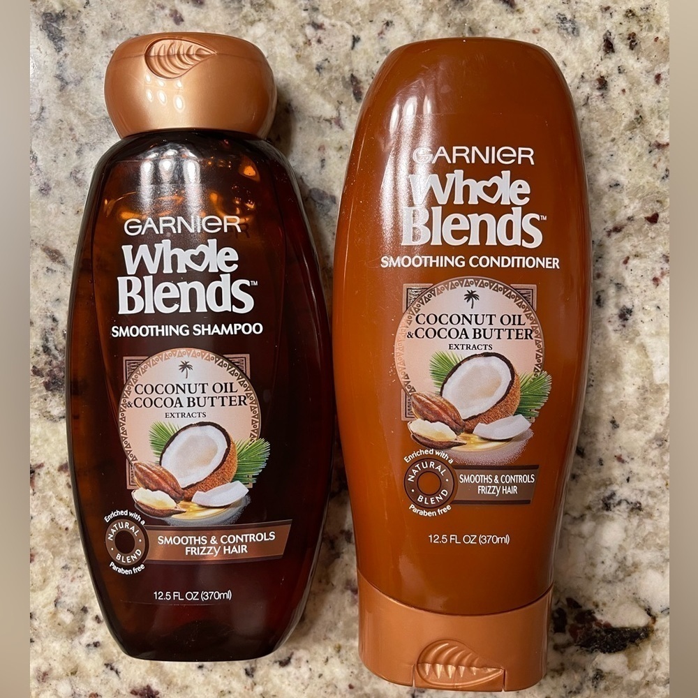 Garnier | whole blends smoothing shampoo and conditioner | 12.5 fl oz
